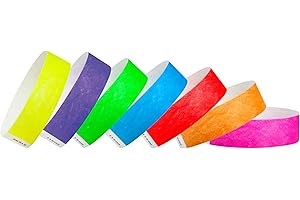 700 WristCo Tyvek Wristbands for Events, 7-Color Variety Pack – Tamper-Proof Design Prevents Reuse – Premium-Grade Bracelets for Hospital & Medical ID, Party, VIP Identification