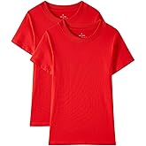 Huata Boys Girls Short Sleeve Tee T-Shirt Crewneck 2 Packs