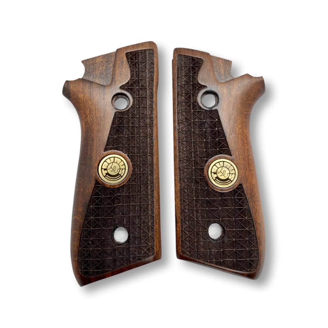 Pt101 Zib Grips for Taurus PT59, PT92, PT99, PT100, PT101, PT917 Wooden Grips ...