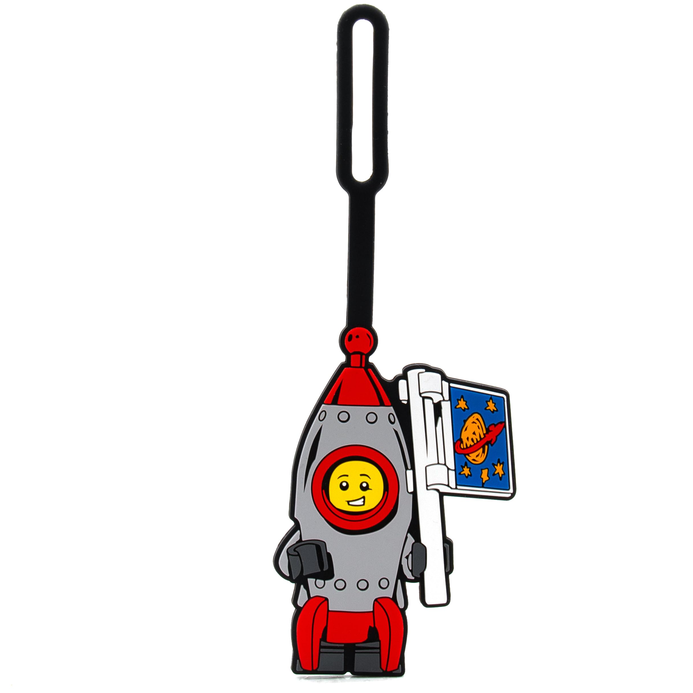 Lego Silicone Bag Tag - Rocket Boy (52852), 1, Luggage Tag, for Travel, Suitcase, Backpack, Summer Beach Bag