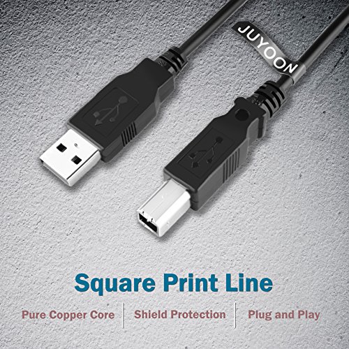 JUYOON High Speed USB 2.0 Printer Cable Cord for 81211585 81211186 HP