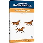 Hammermill Printer Paper, Fore Multipurpose 24 lb Copy Paper, 8.5 x 14 - 1 Ream (500 Sheets) - 96 Bright, Made in the USA