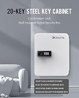 Uniclife 20 Position White Key Cabinet with Combination Lock Security Box view 8