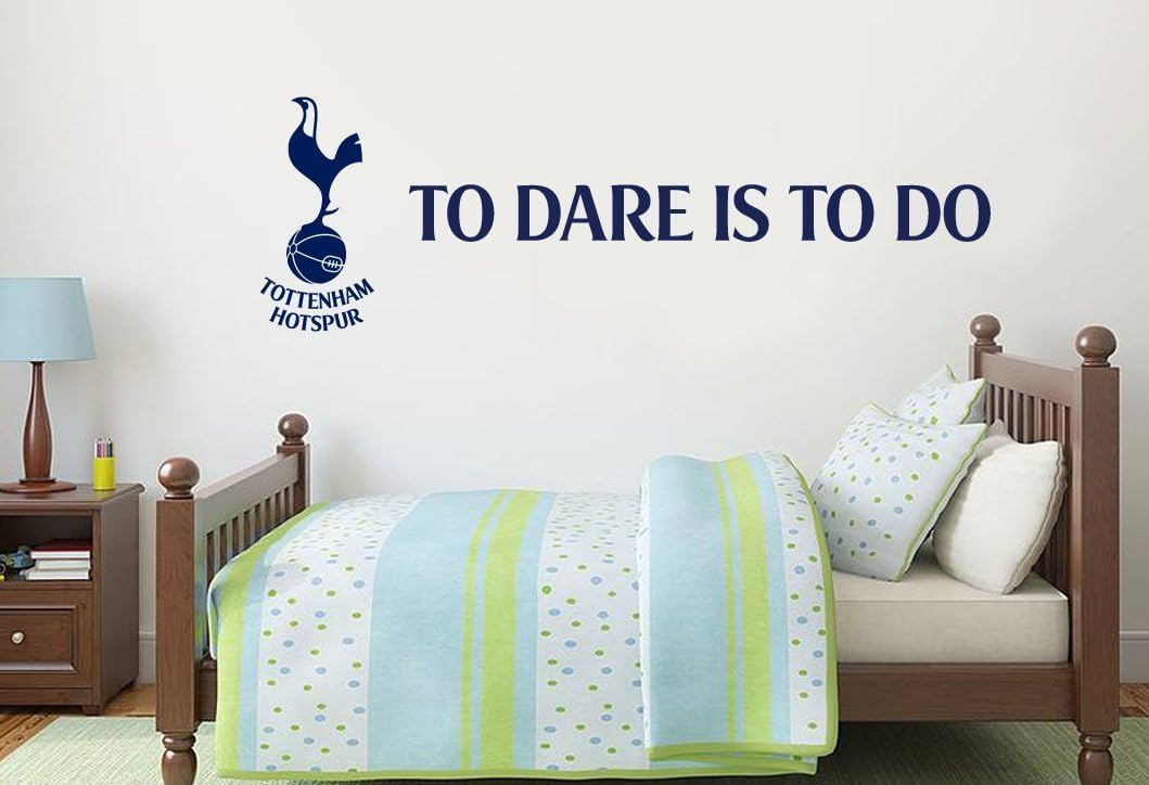 Tottenham Hotspur Football Club Official Spurs To Dare Is To Do Wall Sticker (120cm Width)