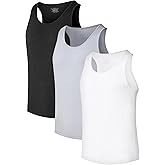 COLORFULLEAF Mens Undershirts Bamboo Rayon Tank Tops Men Crew Neck Stretchy Sleeveless Tank Shirts 3 or 6 Pack