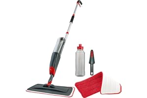 VENETIO Premium Microfiber Spray Mop Floor Cleaning Kit with Washable & Reusable Pads and 750ml Refillable Bottle - Dry Wet M