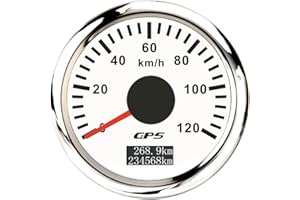 ELING 2Inches GPS Speedometer 120km/h with Tripmeter Odometer 12V 24V 7 Colors Backlight for Ships UTV Bus