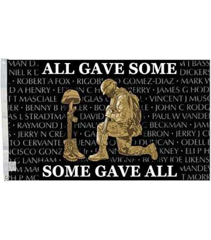 3x5 FT POW/MIA Flag – 'All Gave Some, Some Gave All' – 100% Polyester, Printed, RFCO