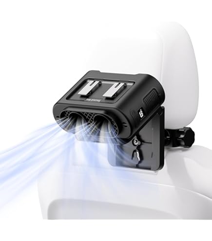Ventilateur De Voiture USB - 3 Vitesses - Pour Siège Arrière Et Enfants - Fixation Velcro - Silencieux Et Portable