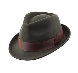 Home Prefer Men's Wool Felt Winter Hat Short Brim