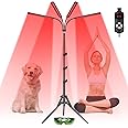 SAVILER Red Light Therapy with 4 Heads, 3-in-1 Chip Infrared Light Therapy Device, Adjustable Stand, 660nm Red Light and 850nm Near Infrared Light for Face, Body, Pain,Skin, Home Use