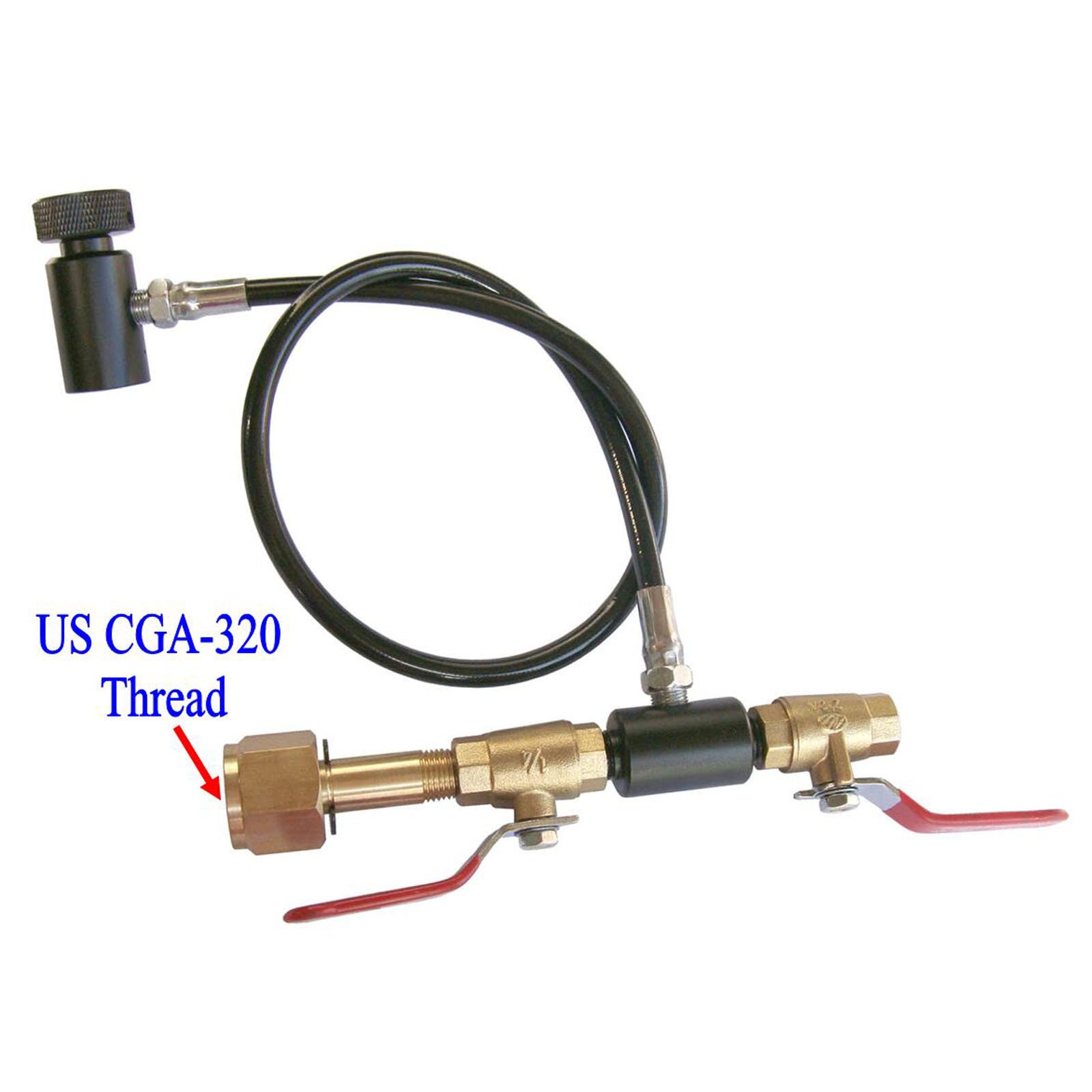 GFSP Paintball 10''/24''/36'' High Pressure Hose CGA320 CO2 Tank Fill