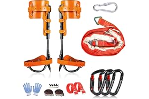 MITOJOSYEER Tree Climbing Gear - Tree Climbing Spikes Suitable for Tree Work, Fruit Picking,Tree Climbing,Logging of Tree Climbing Kit