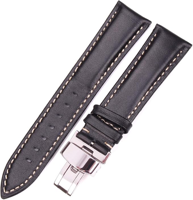 18 24mm Femmes Hommes Vintage Lisse du Bracelet Montre Bracelet en Cuir