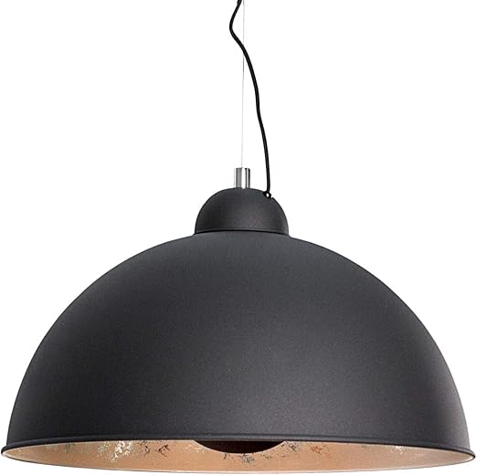 Dunord Design Hangelampe Pendellampe Cinema Schwarz Silber Retro Design Lampe Kugelleuchte Amazon De Beleuchtung