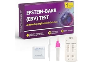 OGQTIBXV Epstein Barr (EBV) at-Home Test Kit | Detects IgG Response to VCA & EBNA | 15-Minute Rapid Result | Easy Fingerstick Sample