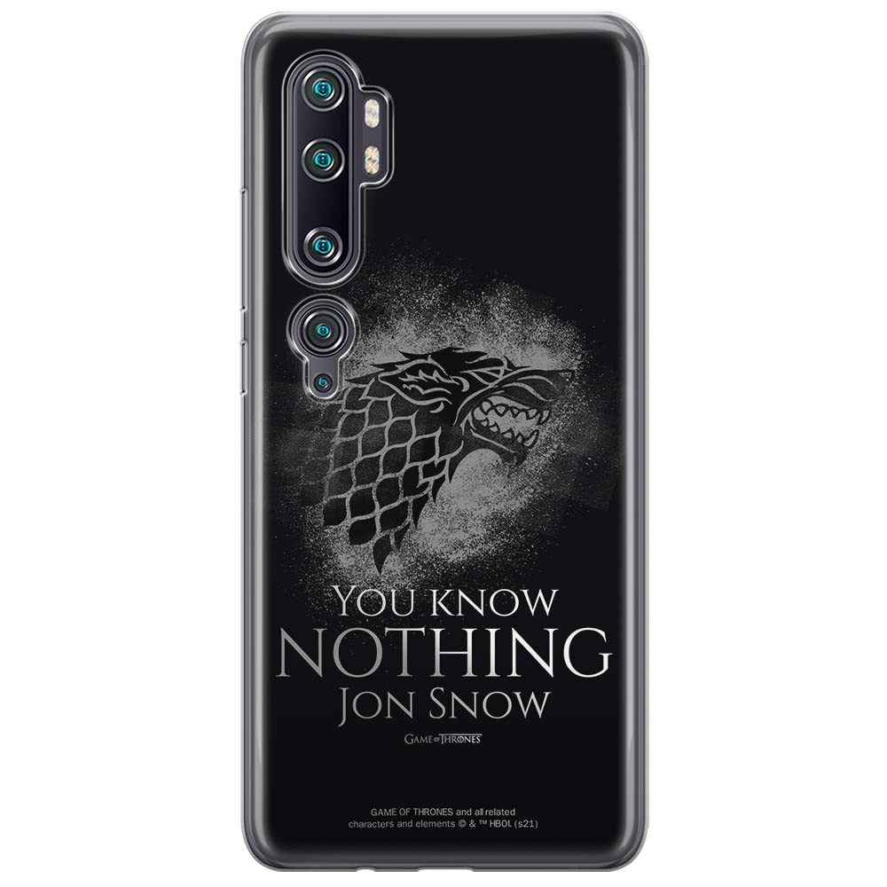 ERT GROUP mobile phone case for Xiaomi MI NOTE 10 Lite original and officially Licensed Gra o Tron pattern Game of Thrones 020 optimally adapted to the shape of the mobile phone, case made of TPU
