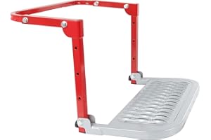 DICMIC Folding Heavy Duty Tire Step for Truck, SUV and RV Adjustable Tire Mounted Step Fit Most Tire from 10.2” to 14.4”, Rat