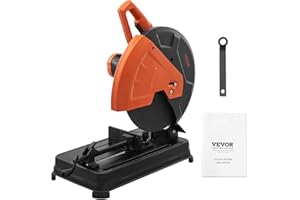 VEVOR Abrasive Chop Saw, 14"/355mm Blade Diameter Cut Off Saw, 2300W 3600RPM Steel Cutting Machine, 0-45° Adjustable Angle Mi