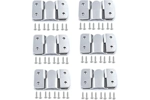 Hoowen Metal Sectional Sofa Interlocking Furniture Connector Bracket Mural Paintings Hooks with Screws, Pack of 12