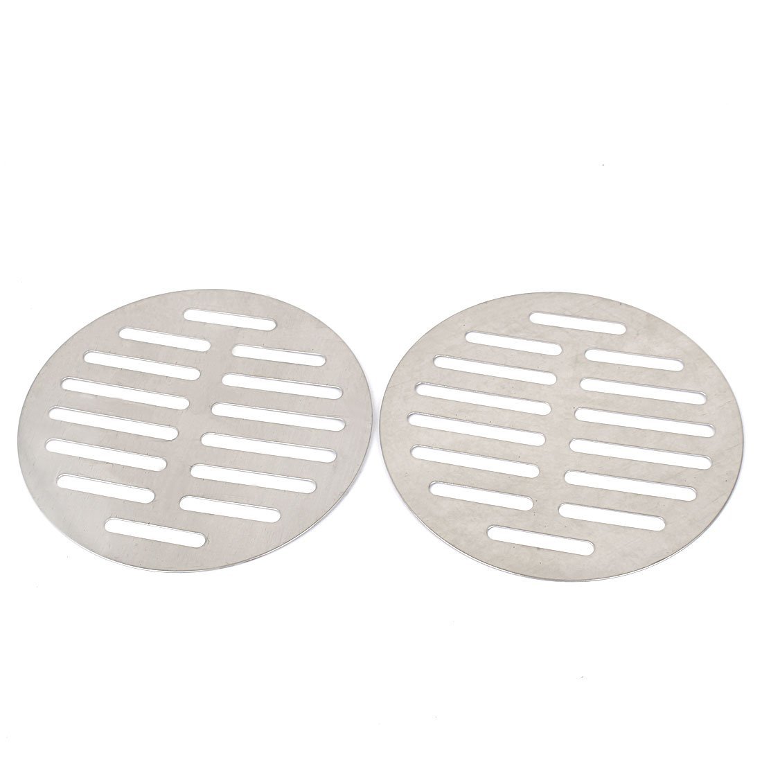 Sourcingmap Stainless Steel Round Sink Floor Drain Strainer Cover 5 Inch Dia 2pcs