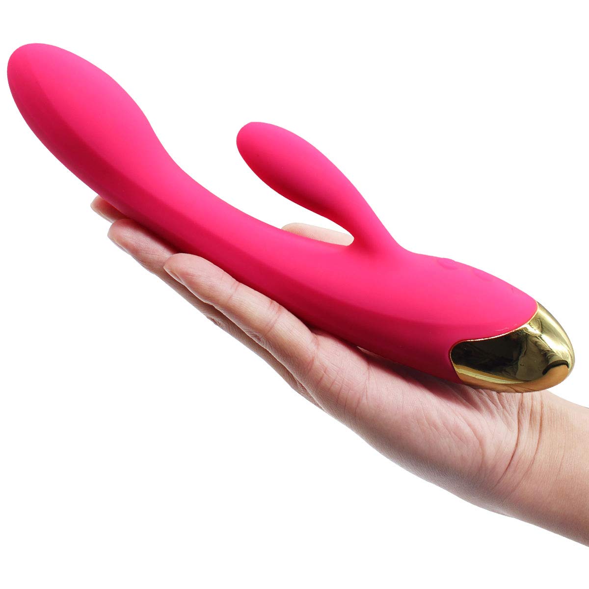 LED Computer 10 Frequency Cheap USB Rechargeable Quiet Vi-Branting Massger (Pink.)