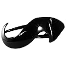 Parcelona France Crochet Celluloid Black Side Slide In Yoga Hair Claw Clip (Black)