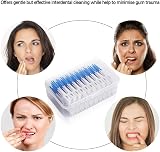 Rezolite 200 Pieces Silicone Interdental Brushes Dual-Use Dental Picks view 4