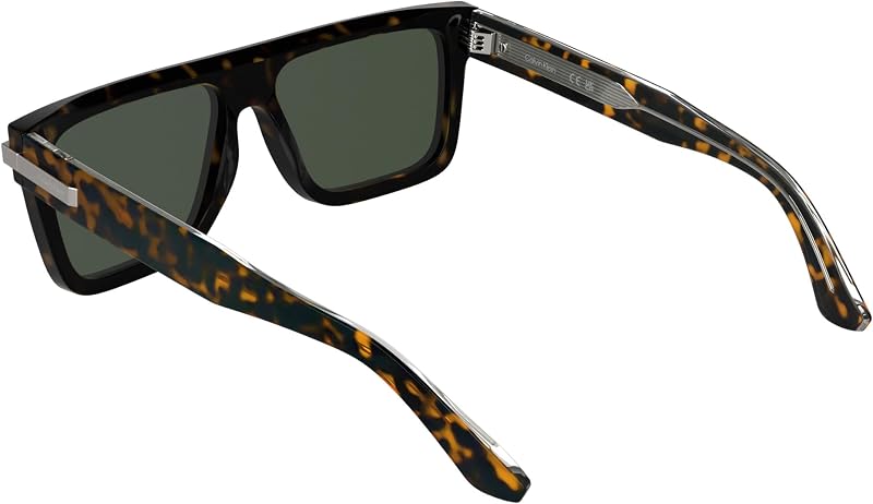 Unisex Adult Sunglasses CK26505S - Havana with Solid Green Lens