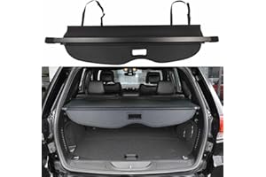 BOPARAUTO Cargo Cover for Jeep Grand Cherokee Accessories with Back Curtain 2011-2020 2021 Rear Trunk Shade Cover（Not fit for 2021 Winter-2022 Grand Cherokee L ）