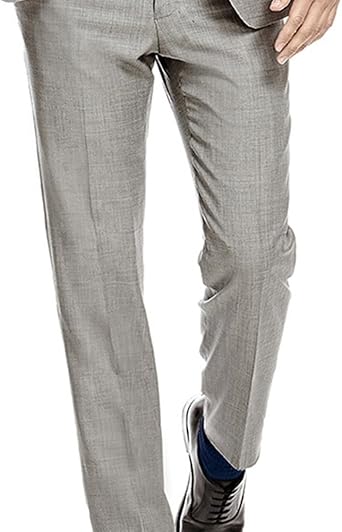 mens grey slim fit trousers
