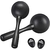 EASTROCK Maracas Black Shaker ABS Sand Hammer for Adults Live Performance | ABS material maracas and egg shaker Hand Percussion Rattles for beginners entertainment concert party