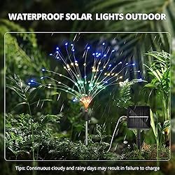 iFalarila 8 Modes Solar Garden Lights with 1200mAH