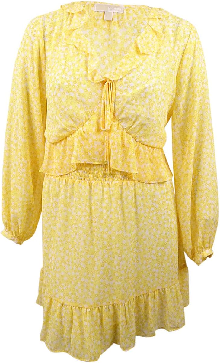 michael kors yellow dress