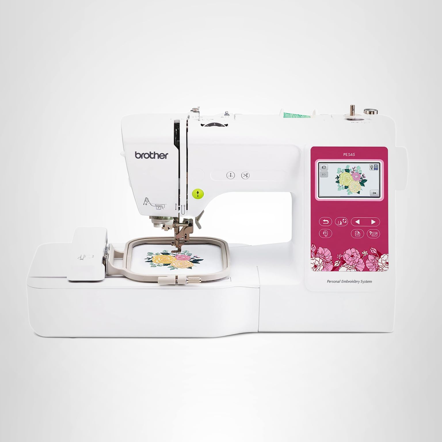 Brother PE545 Embroidery Machine, Wireless LAN Connected, 135 Built-in Designs, 4