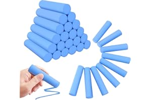 FELIZROCA 50 Pack Washable Sidewalk Chalks for Kids Non-Toxic Jumbo Chalk for Outdoor Art Play, Colored Chalk for Painting on Chalkboard, Blackboard and Playground(Blue)