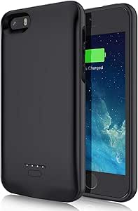 Battery Case for iPhone SE 5S 5,JUBOTY Slim 4000mAh External Charging Case for iPhone 5 5S SE Portable Rechargeable Battery Pack Charger Case(Not Fit 2020 SE,5C)