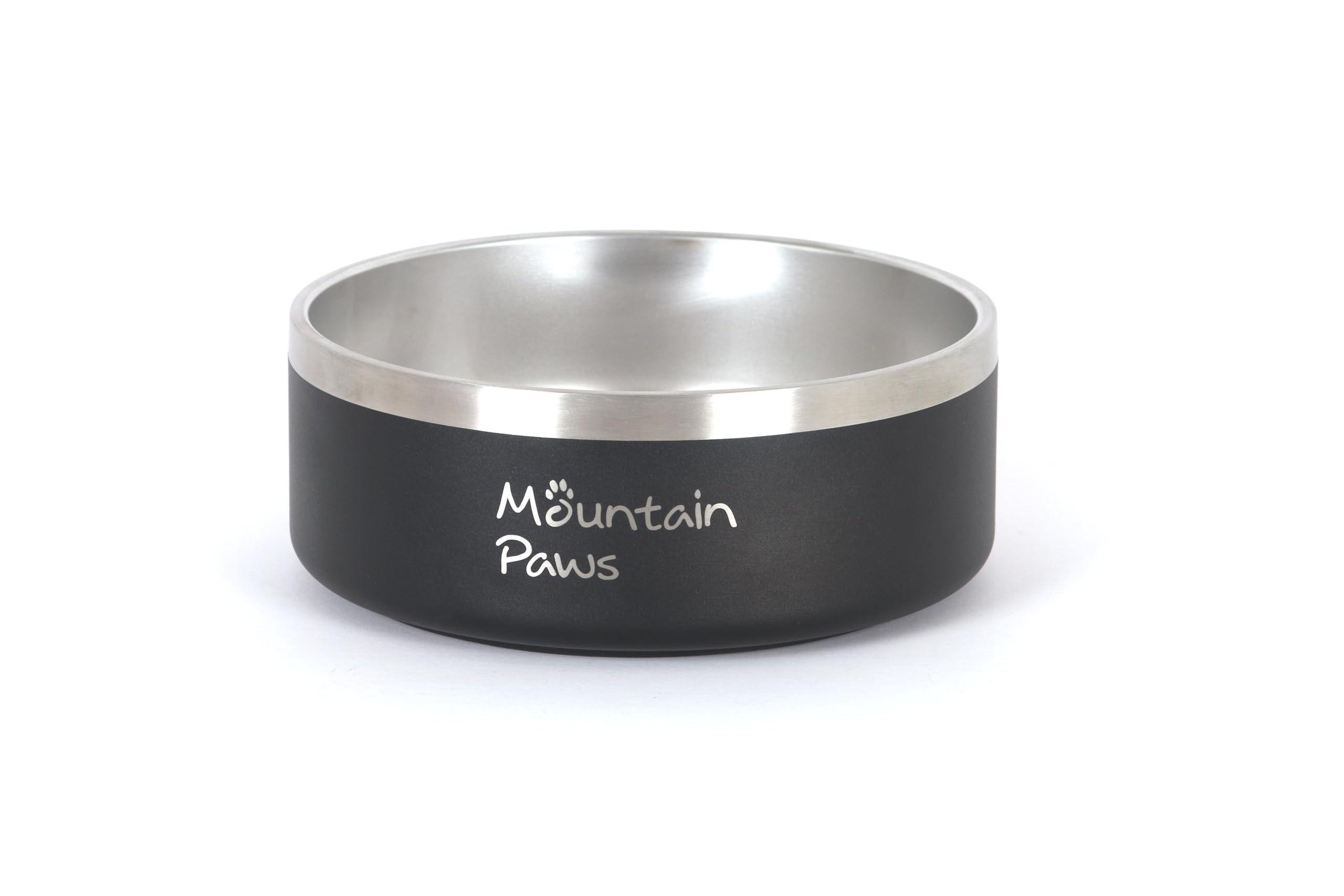 Mountain Paws Non-Slip Stainless Steel Basecamp Dog Bowl | 18cm Diameter | 1.2 Litre