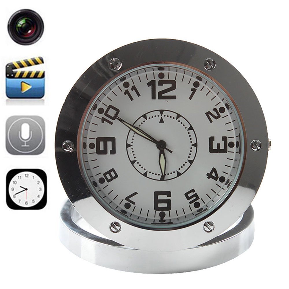 WD Round Wall Clock Spy Camera Mini Clock Camera Amazon.co.uk
