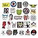 Band Stickers 220pcs Punk Rock Roll Music Decals, Cool Vinyl Graffiti Stickers for Electronic Organ Guitar Piano Violin Drum Flute Laptop Car Helmet Bicycle