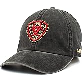 ARIAT Women's Black Demin Cap with Leopard Embroidered Shield and Hook and Loop Ponytail Closure