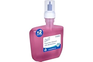 Scott Professional Foam Hand Soap with Moisturizers (91592), 1.2 L, Foaming, Pink, Floral Scent, Automatic Refills, for Kimberly-Clark Professional ICON Dispensers (2 Bottles)