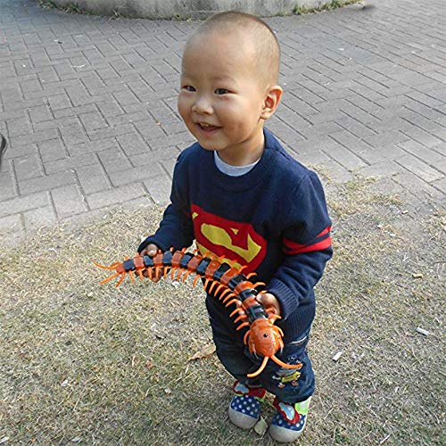 SUPOW Remote Control Simulation Giant IR Scolopendra, Centipede Tricky Prank Scary Robotic Insect Toy, Funny Novelty Terrifying Halloween&Christmas Gift for Kids