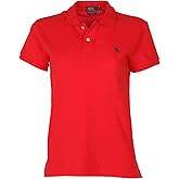 Ralph Lauren Polo Women's Classic Fit Mesh Polo Shirt (RL2000 Red, Small)