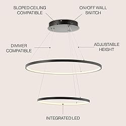 JONATHAN Y JYL7204A Brice 24' Round Integrated LED