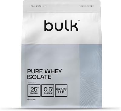 Bulk Pure Whey Isolate 90 White Chocolate 25g Protein Ultra-Filtered 500g
