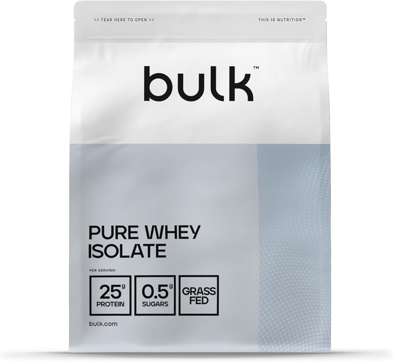 Bulk Pure Whey Isolate 90 White Chocolate 25g Protein Ultra-Filtered 500g