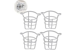 Happy Tree (4 Pack) White Fire Sprinkler Head Guard Cage Protector Cover for Both 1/2" & 3/4" Fire Head for Protecting Side Wall & Pendent & Flush Mount Head Fire Sprinkler Covers for Ceiling