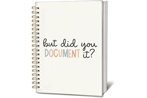 LIANGW But Did You Document It Funny Notebooks for Work, Funny Work Gifts for Coworkers & Boss, Coworker Office Gifts for Men Women, Funny Office Supplies, Fun Spiral Notebooks 5.5x8.3 Inch
