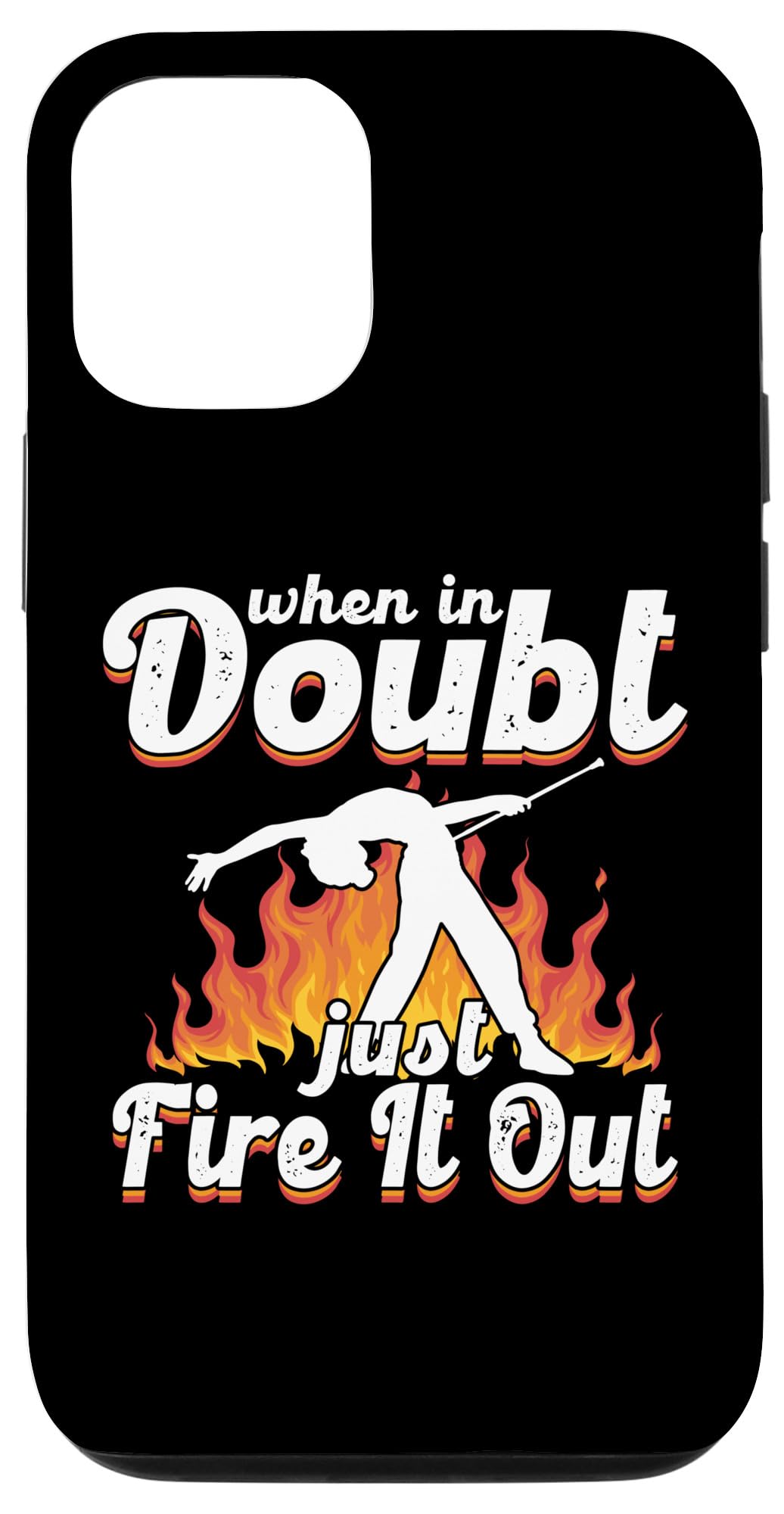 iPhone 15 Fire Baton Twirling Accessories Majorette Baton Twirler Case